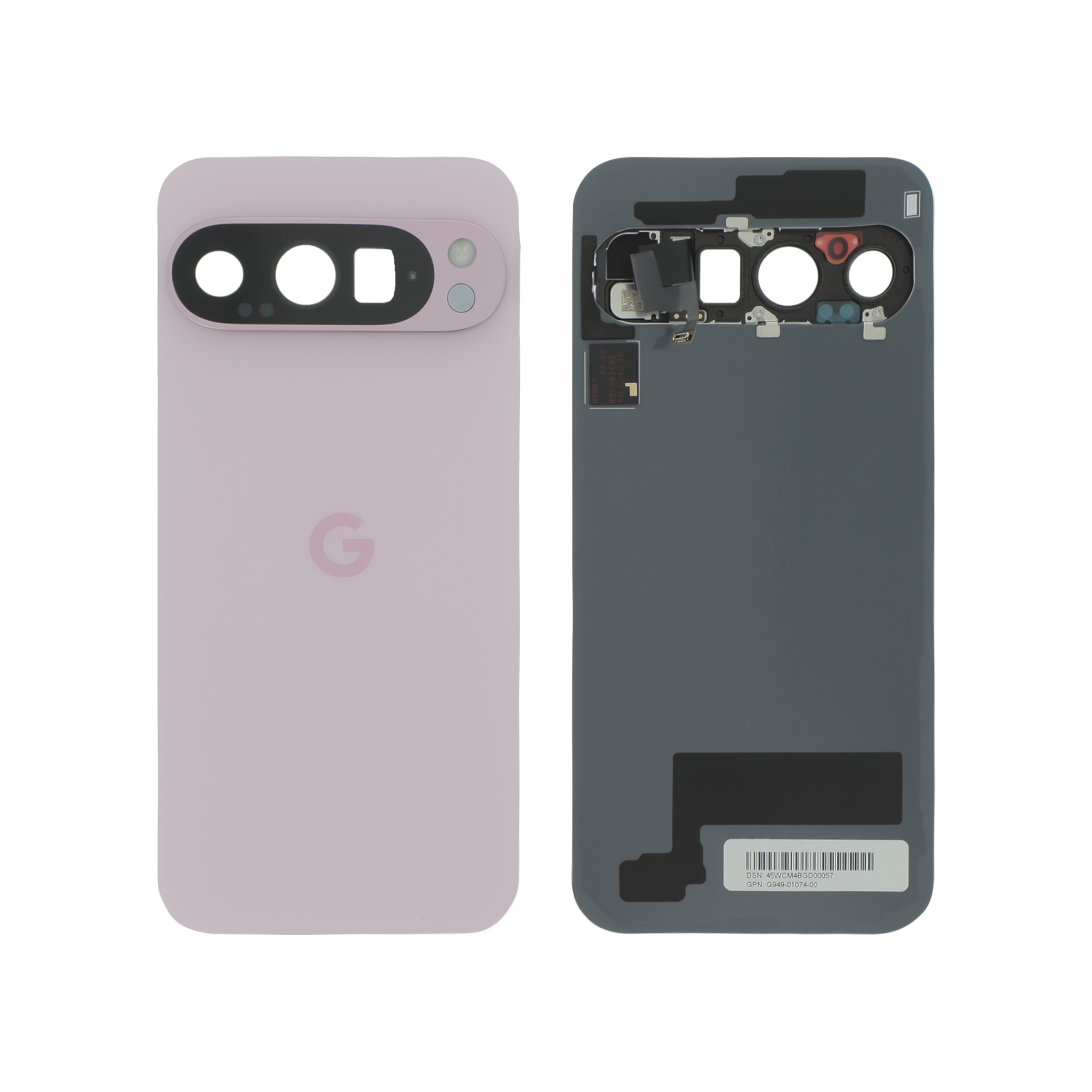 Sticlă capac spate Quartz Pink Google Pixel 9 Pro Service Pack