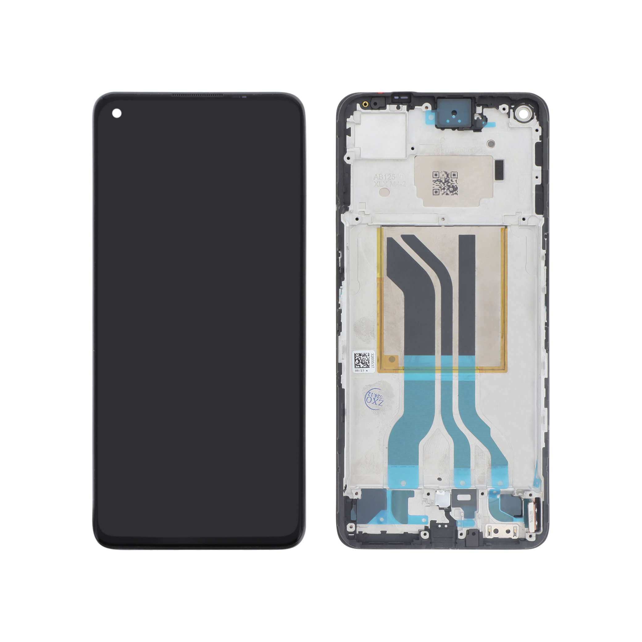 Display complet cu ramă Realme GT 2 Black Reconditionat