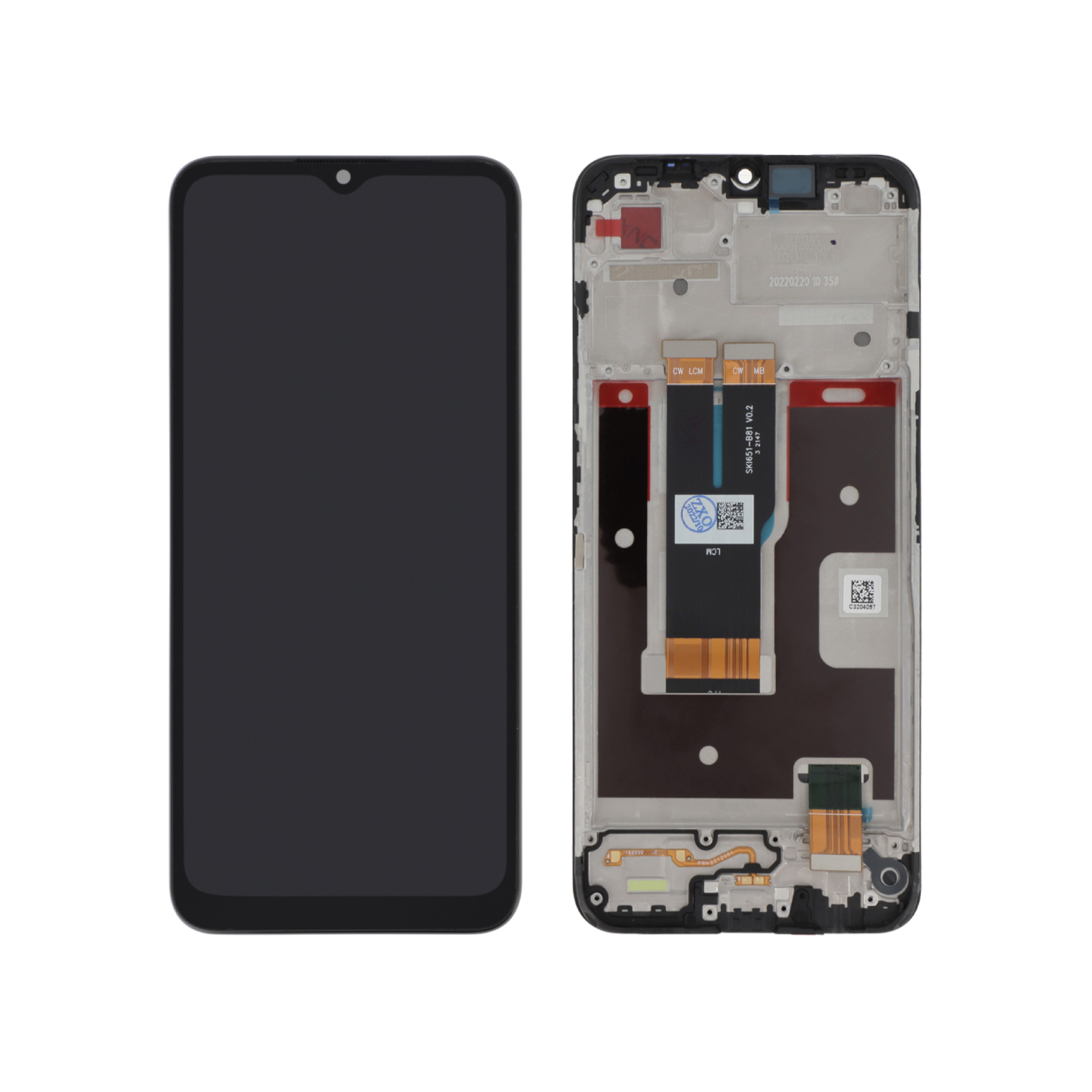 Display complet cu ramă Realme C31 Compatibil