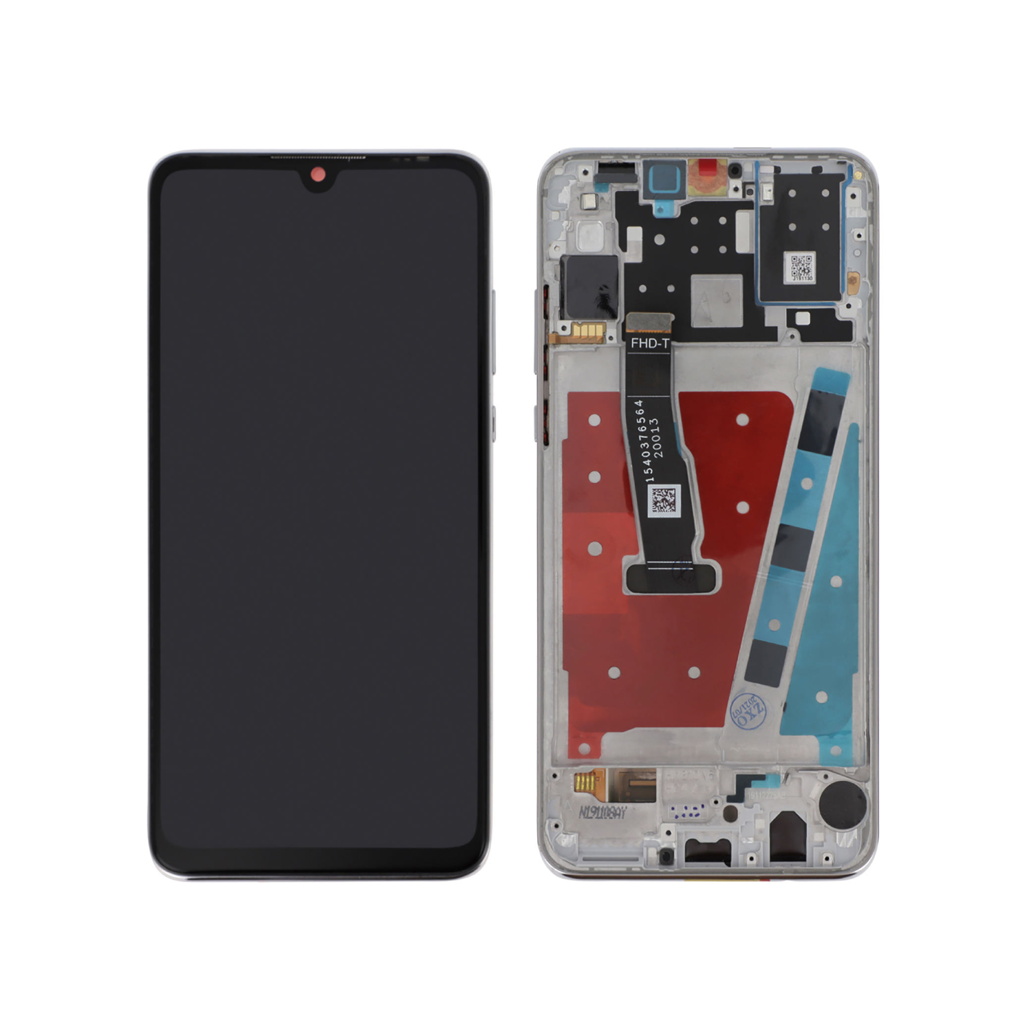 Display complet cu ramă alb Huawei P30 Lite (48MP) Reconditionat