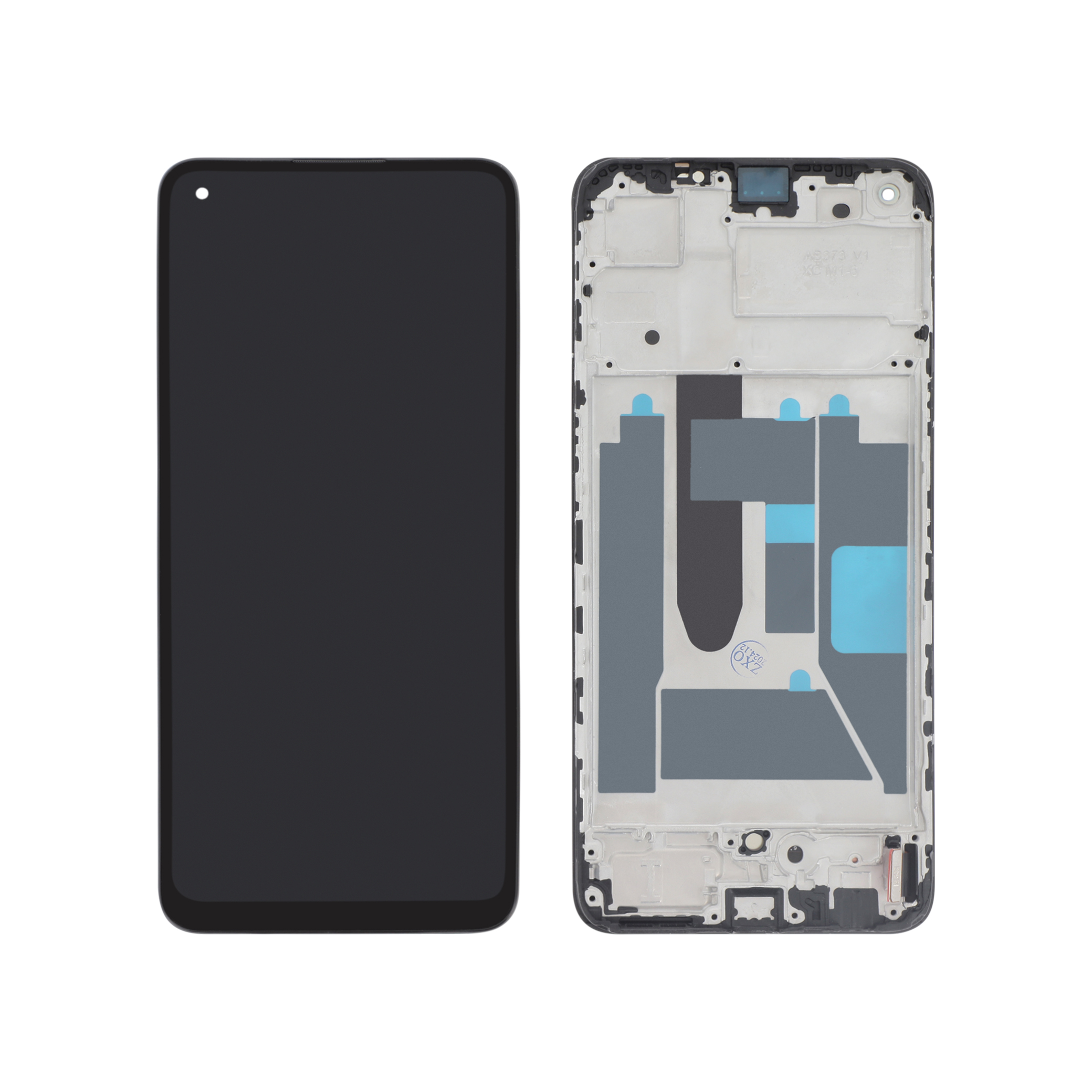 Display complet cu ramă Realme 9 4G Black Reconditionat