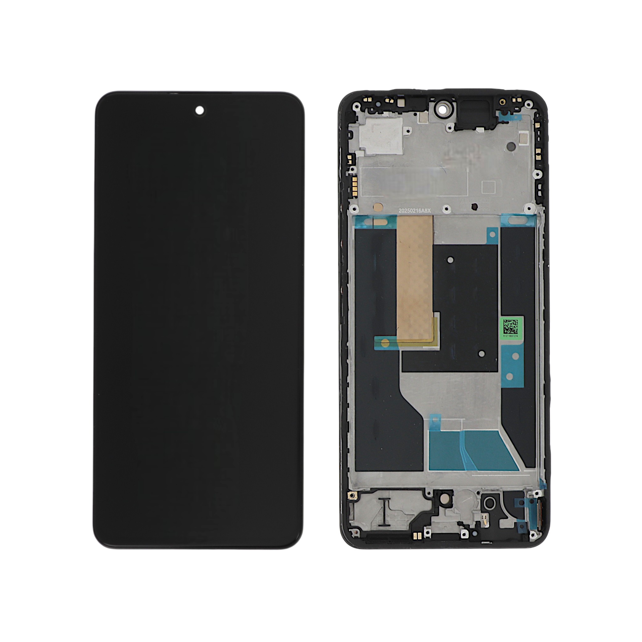 Display complet cu ramă Realme 14T 5G Black Reconditionat