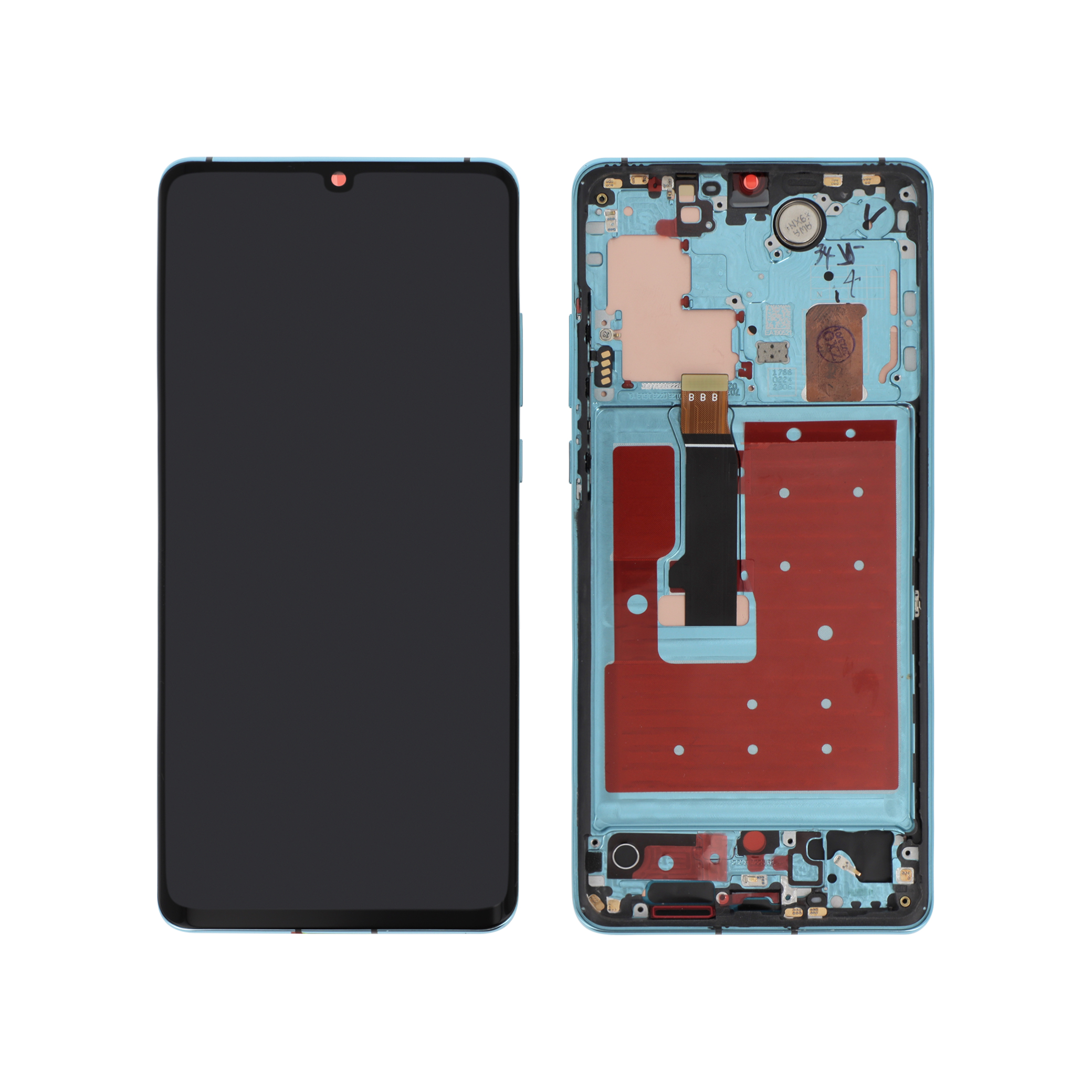Display complet cu ramă Huawei P30 Pro Blue Aurora Reconditionat