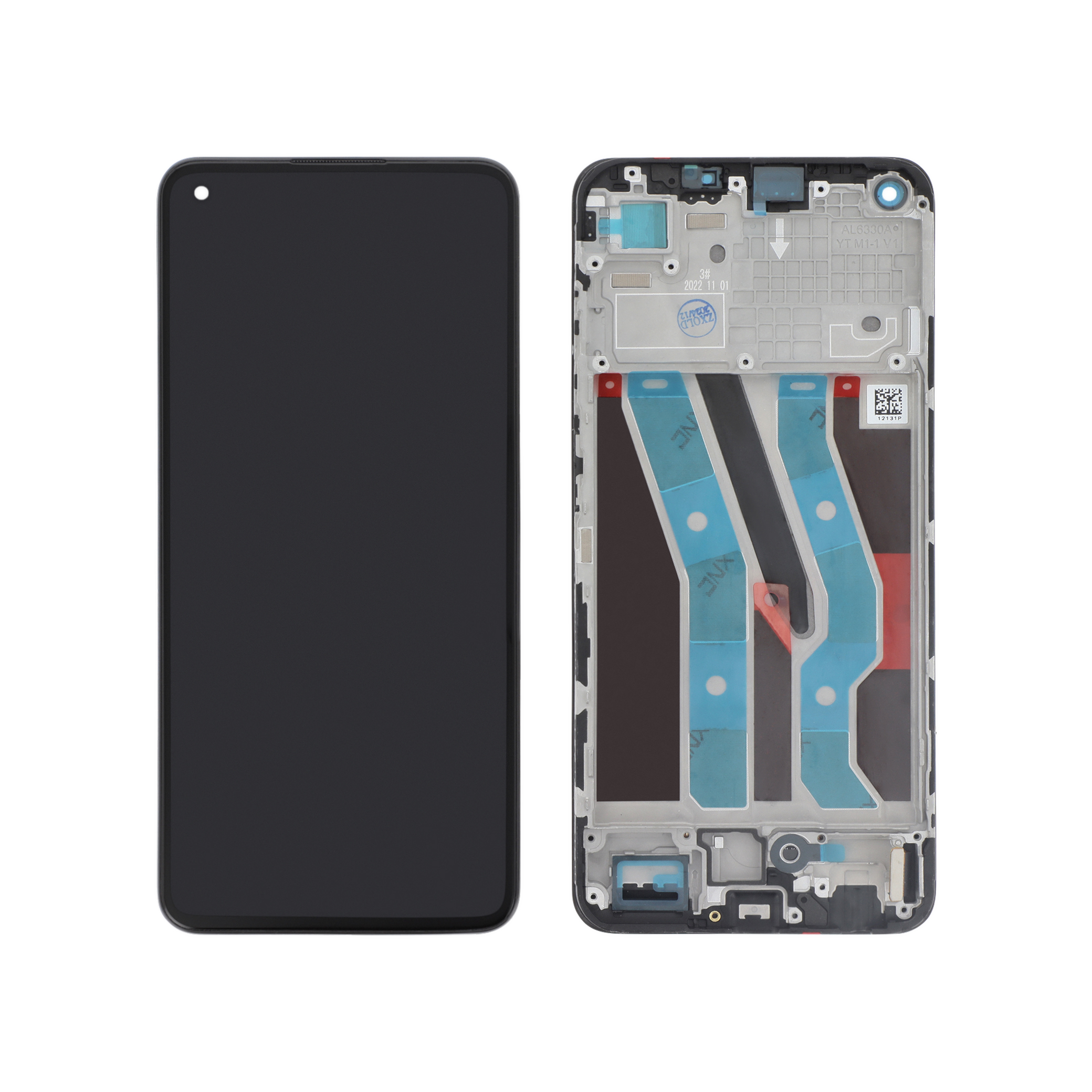 Display complet OLED cu ramă Realme 10 4G Negru Compatibil