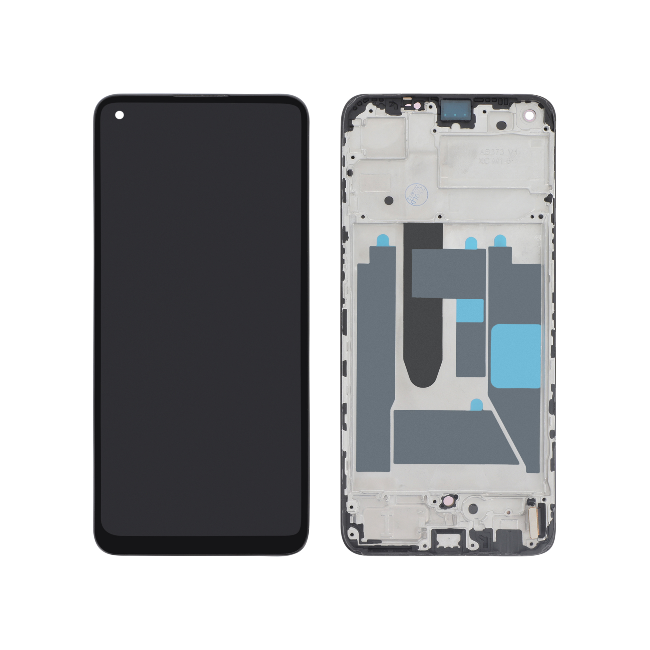 Display complet OLED cu ramă Realme 9 4G Negru Compatibil