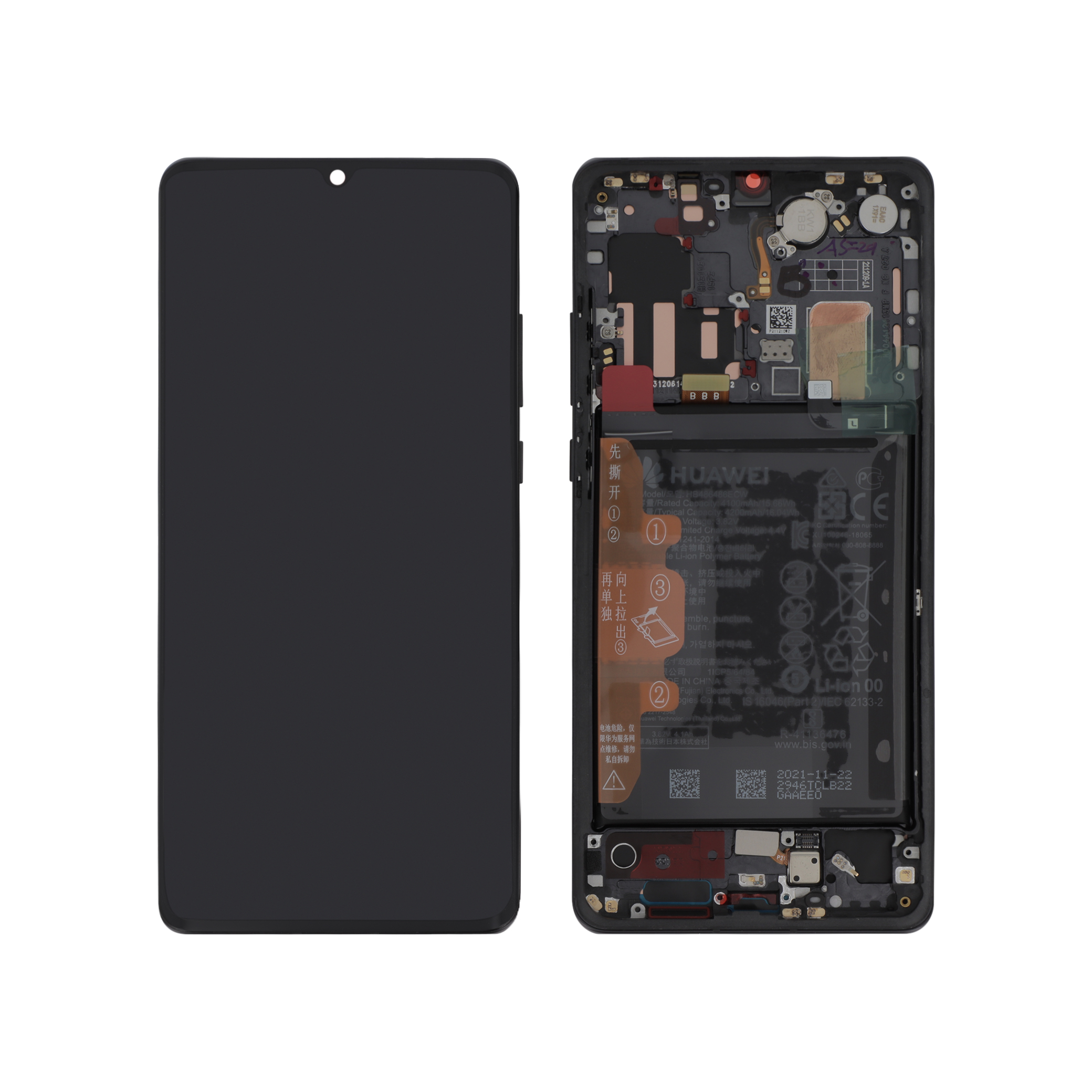 Display complet Huawei P30 Pro Negru Service Pack