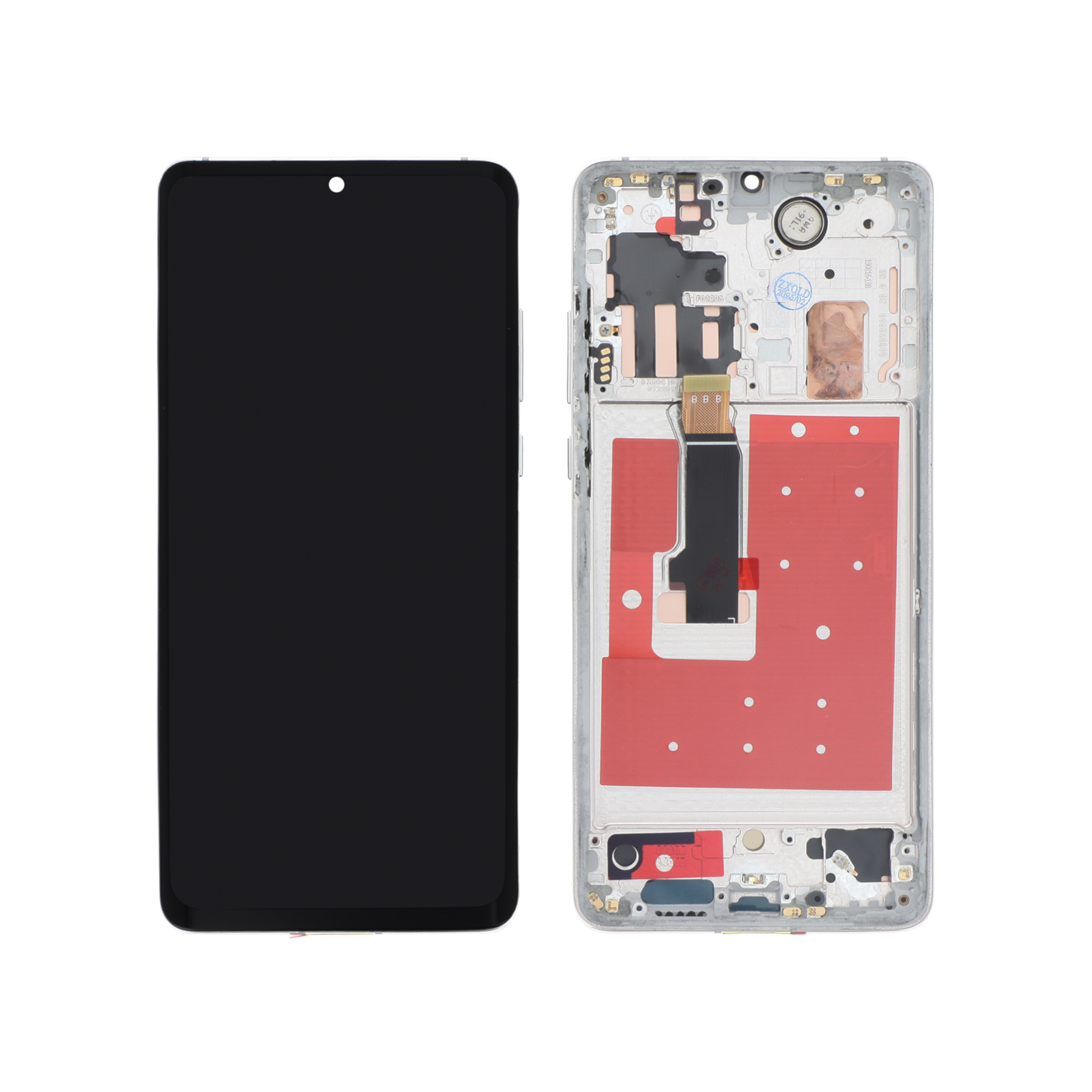 Display complet OLED cu ramă Huawei P30 Pro Alb Compatibil