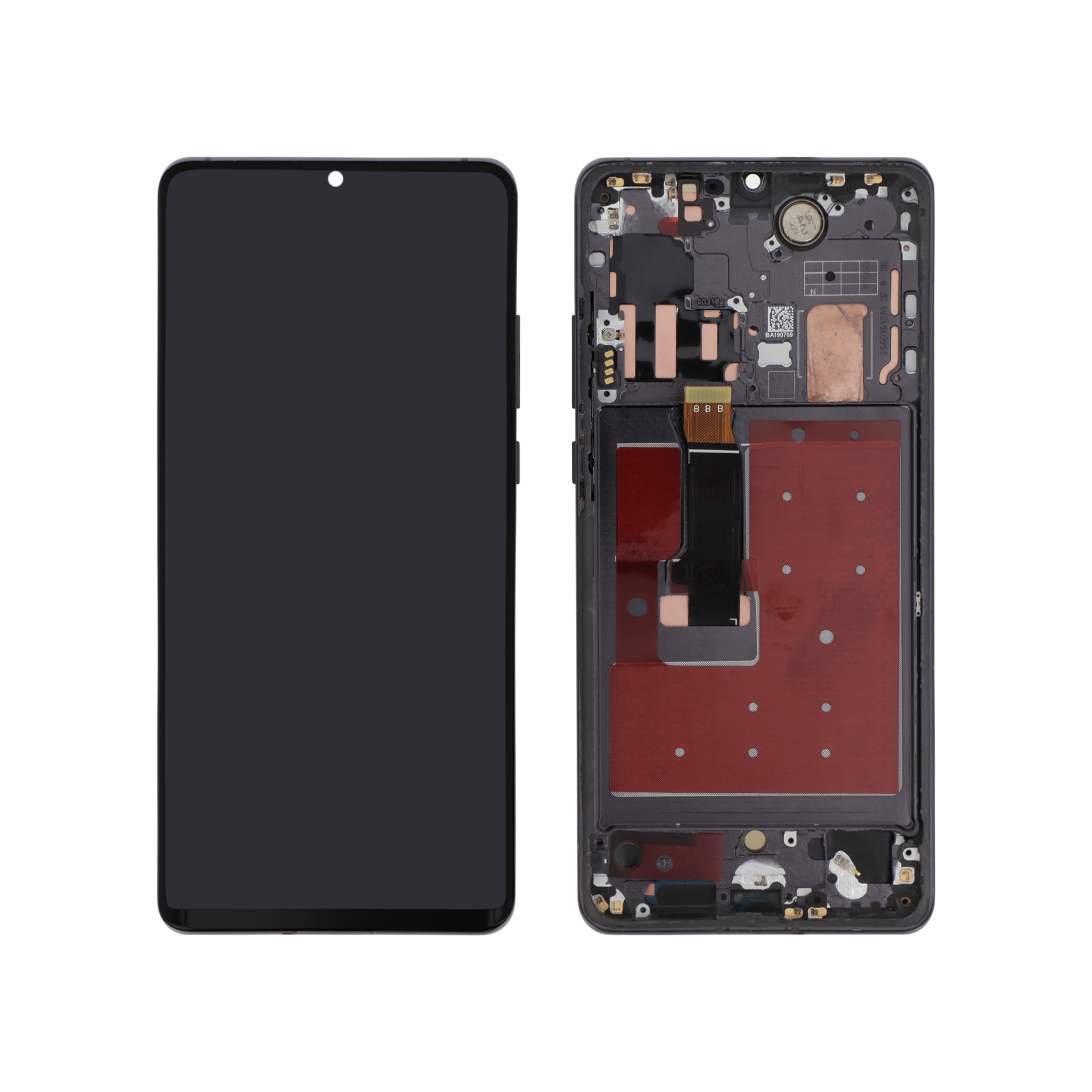 Display complet OLED cu ramă Huawei P30 Pro Negru Compatibil