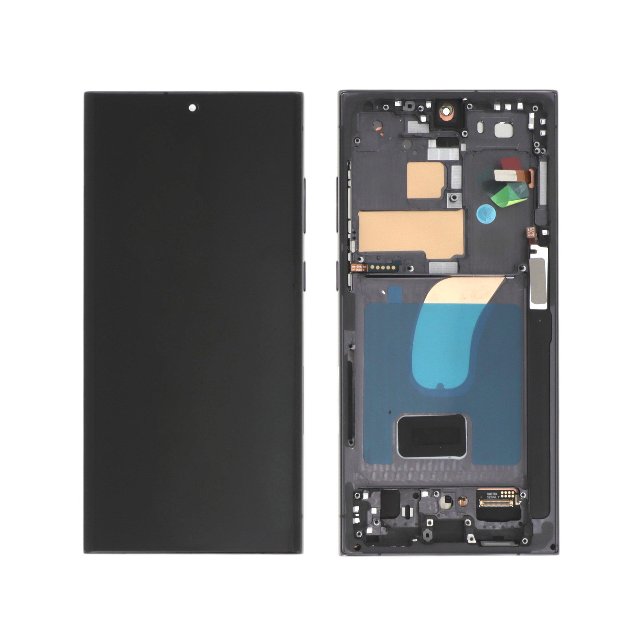 Display complet Samsung Galaxy S23 Ultra S918 Soft OLED Negru Compatibil