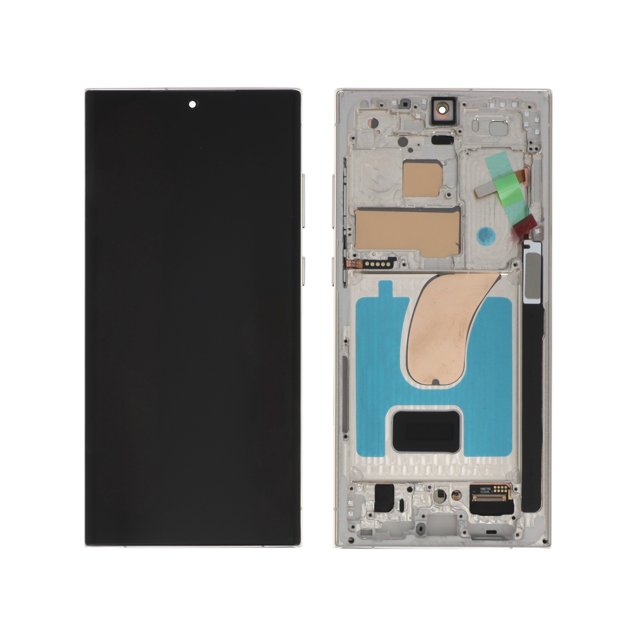 Display complet Samsung Galaxy S23 Ultra (S918) Soft OLED Crem