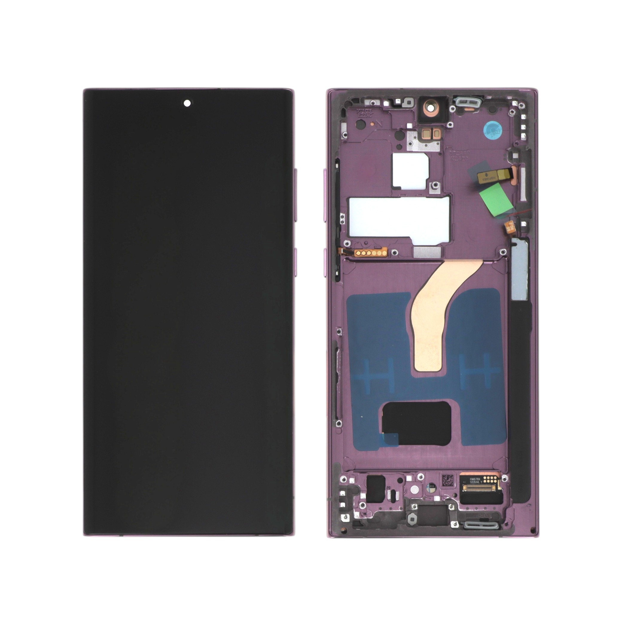 Display complet Samsung Galaxy S22 Ultra (S908) Burgundy Soft OLED