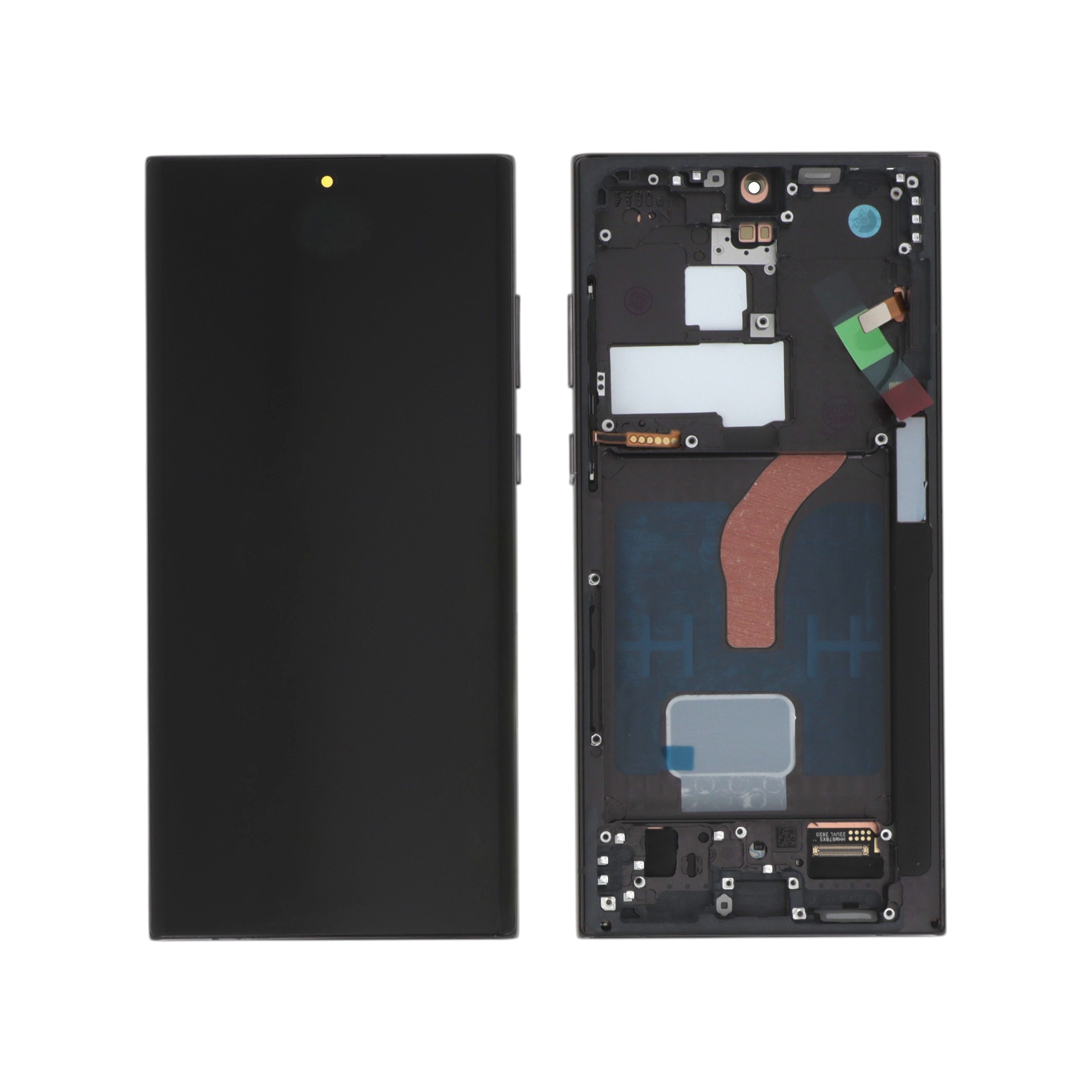 Display complet Samsung Galaxy S22 Ultra S908 Negru Soft OLED Compatibil