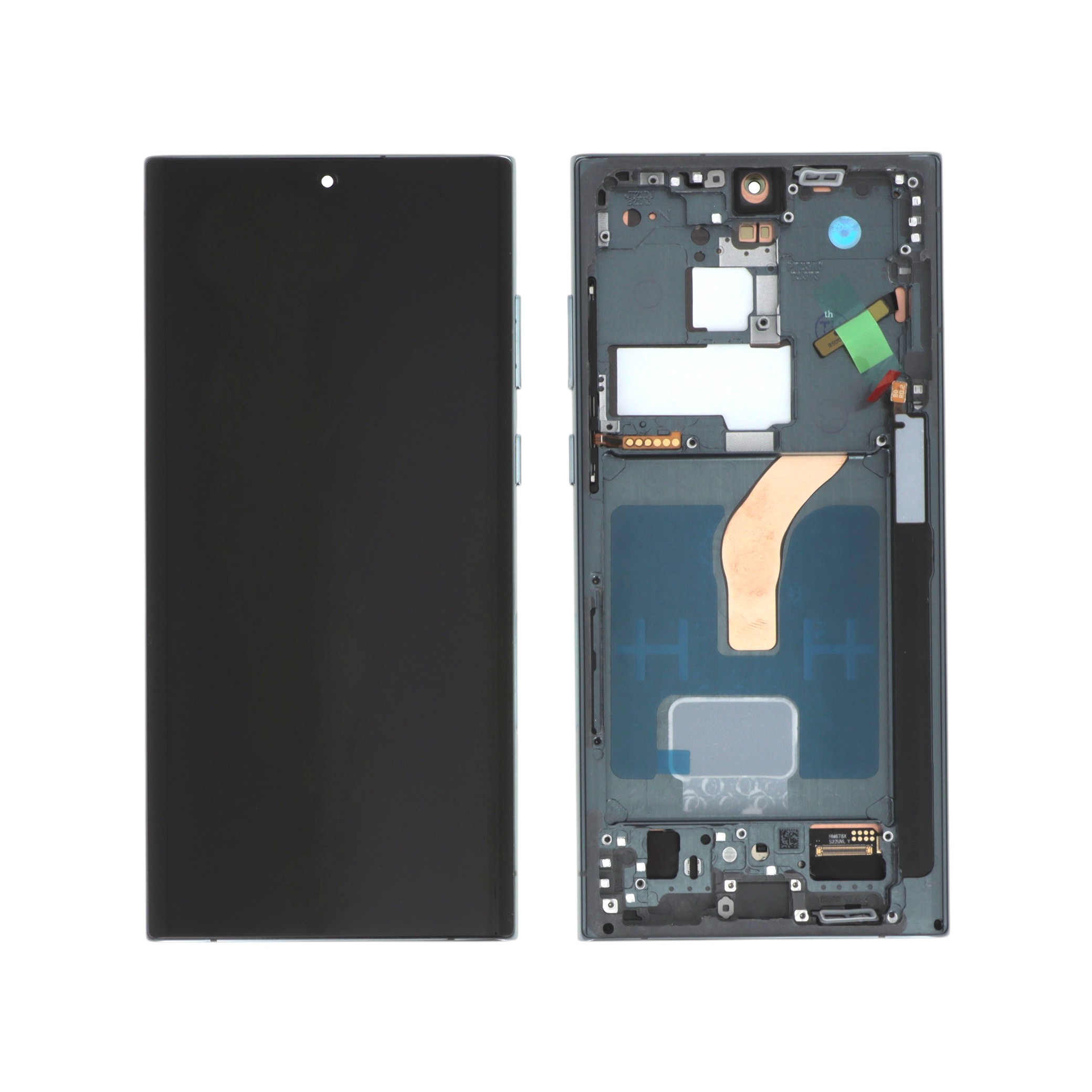 Display complet Samsung Galaxy S22 Ultra (S908) Soft OLED Verde