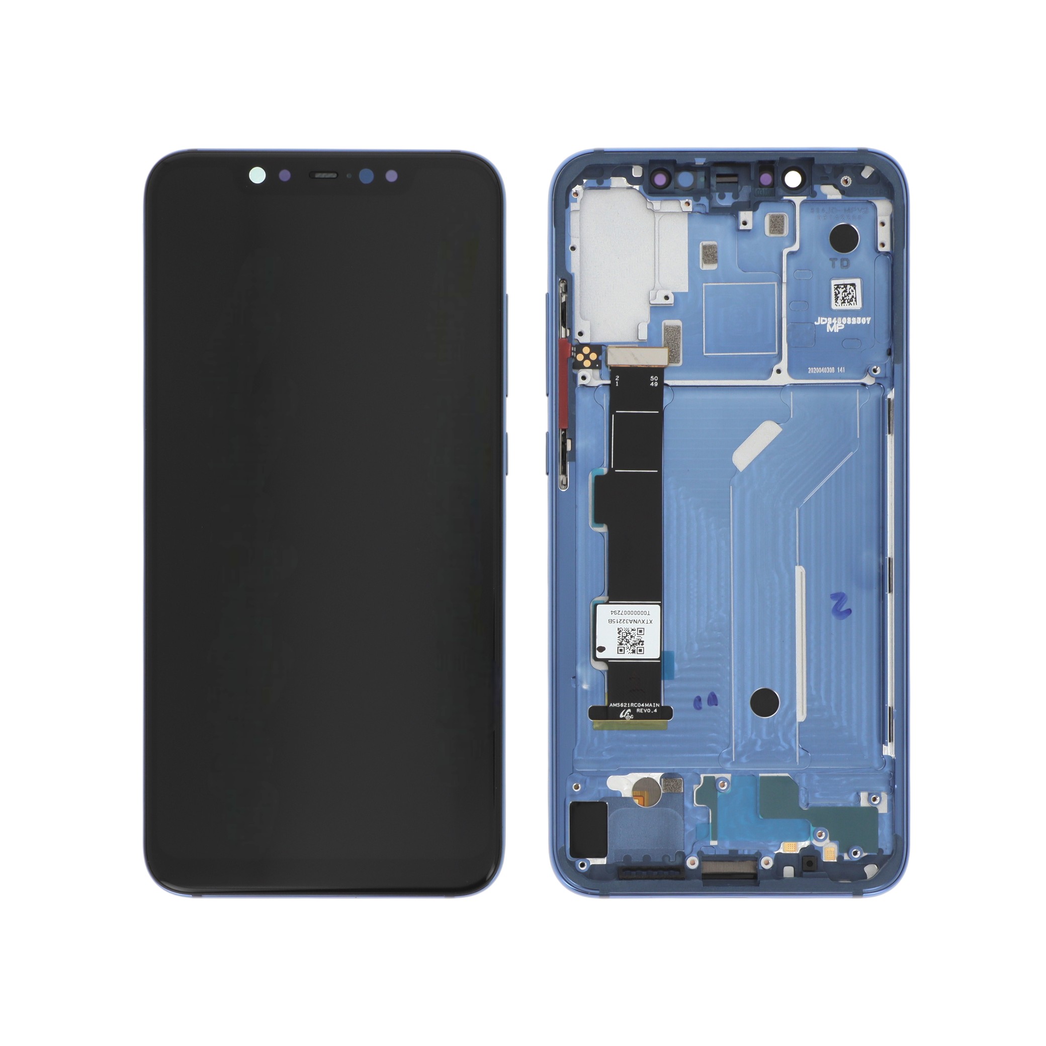 Display complet Xiaomi Mi 8 Albastru Service Pack