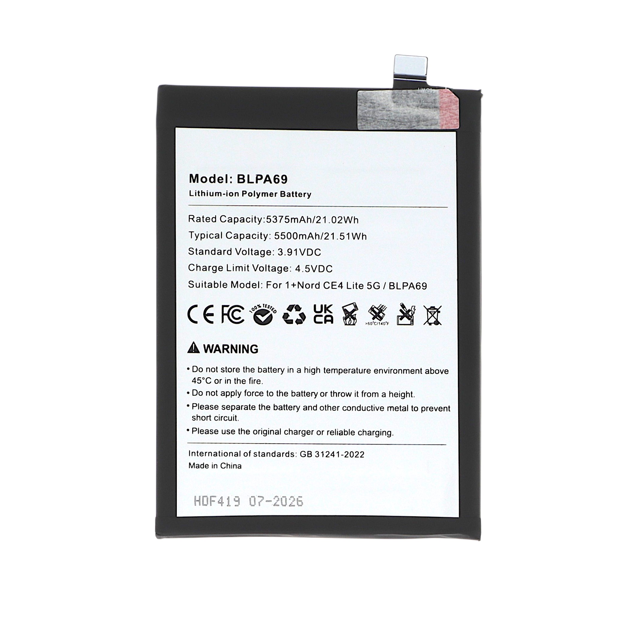 Baterie OnePlus Nord CE4 Lite 5G Compatibil